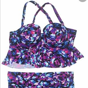 Two piece bath suit size 3 Torrid